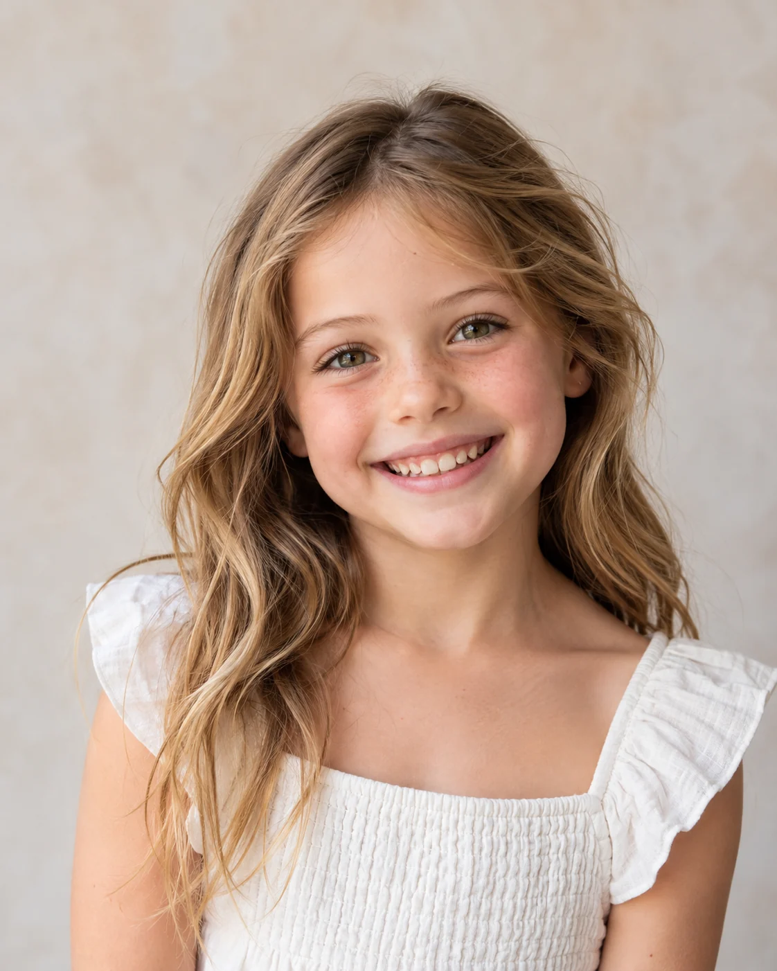 A young model in a natural portrait